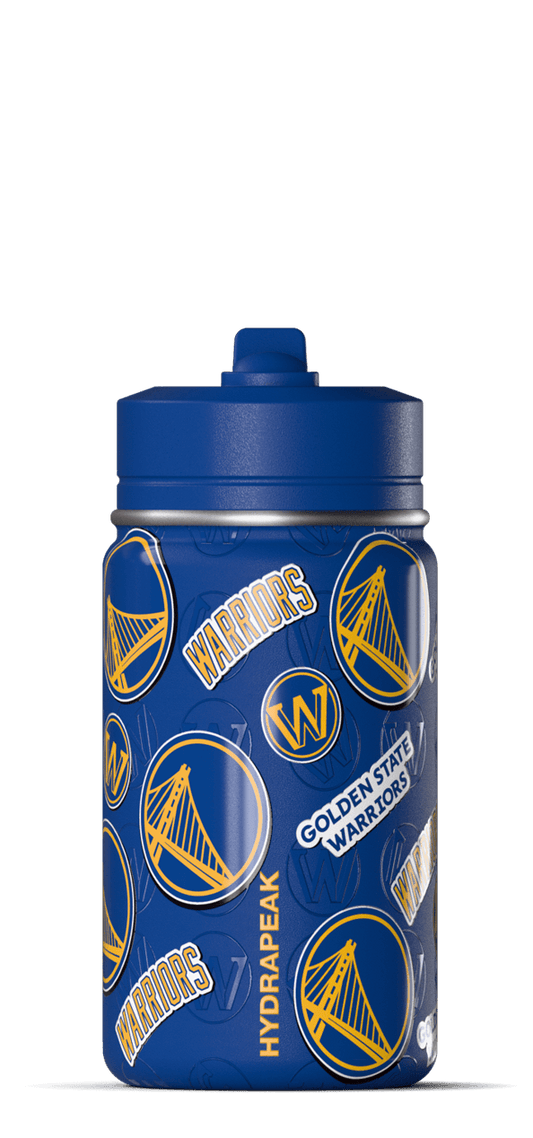 NBA 14oz Kids Water Bottle with Straw Lid - Golden State Warriors