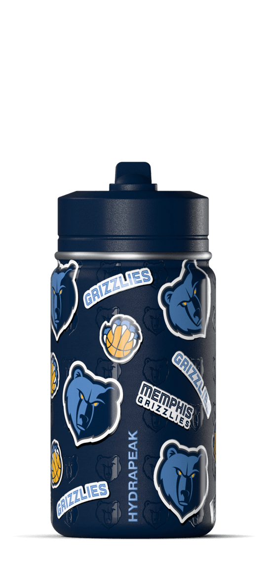 NBA 14oz Kids Water Bottle with Straw Lid - Memphis Grizzlies