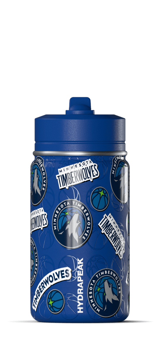 NBA 14oz Kids Water Bottle with Straw Lid - Minnesota Timberwolves