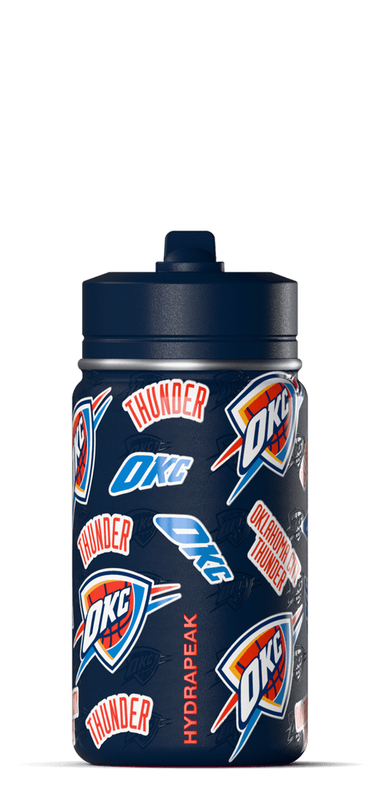 NBA 14oz Kids Water Bottle with Straw Lid - Oklahoma City Thunder