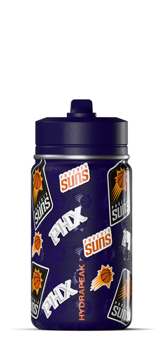 NBA 14oz Kids Water Bottle with Straw Lid - Phoenix Suns