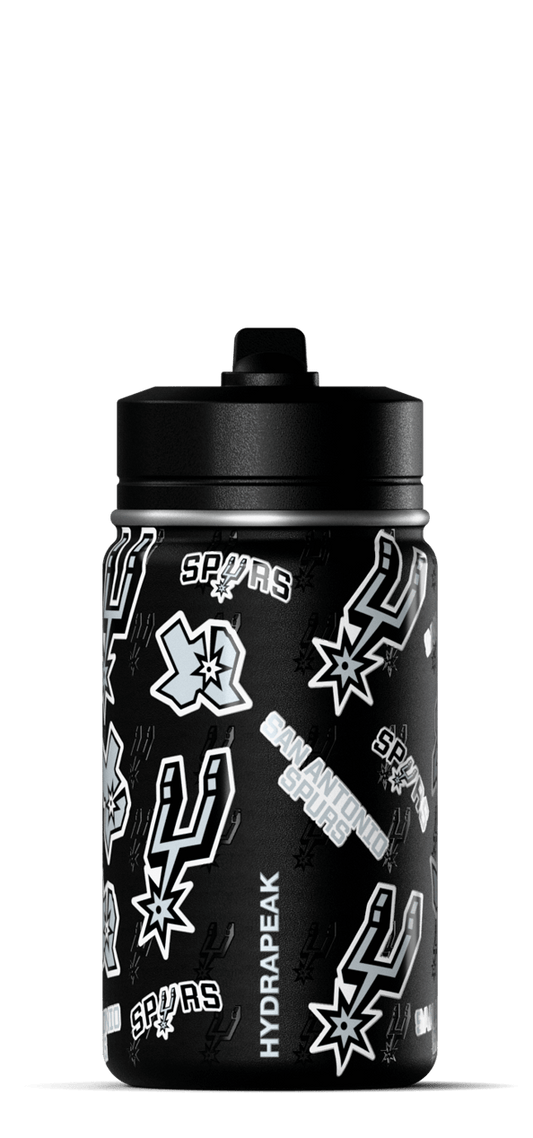 NBA 14oz Kids Water Bottle with Straw Lid - San Antonio Spurs