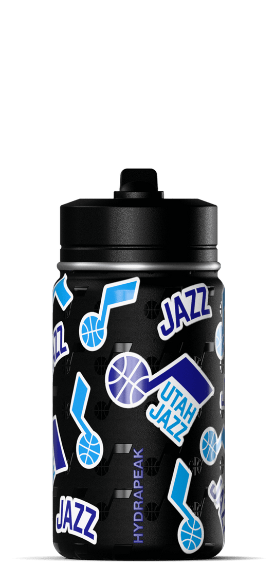 NBA 14oz Kids Water Bottle with Straw Lid - Utah Jazz