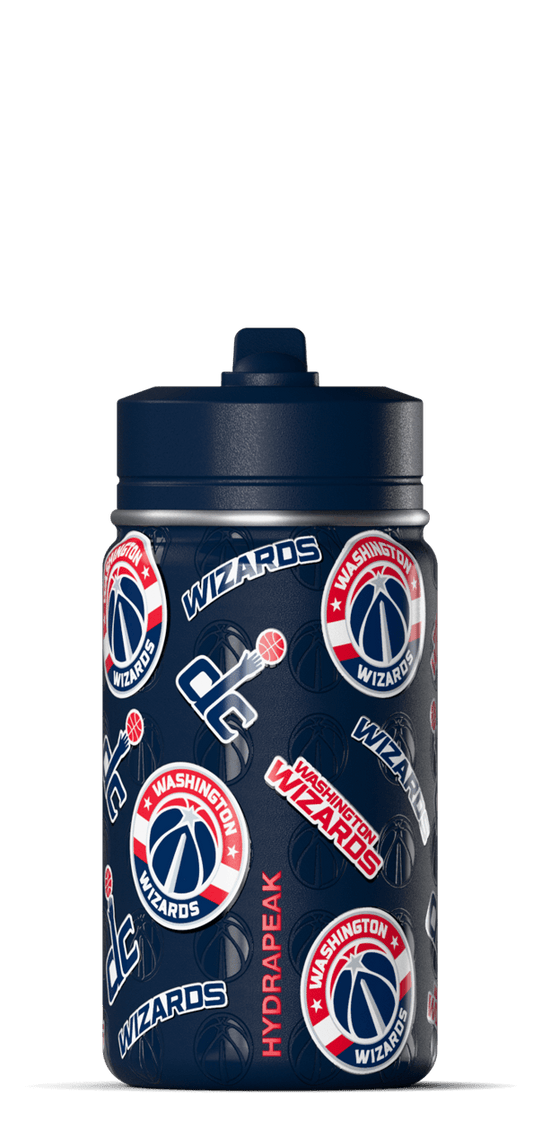 NBA 14oz Kids Water Bottle with Straw Lid - Washington Wizards