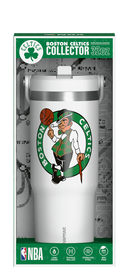 NBA 32oz Nomad with Straw Lid in Collectors Box - Boston Celtics