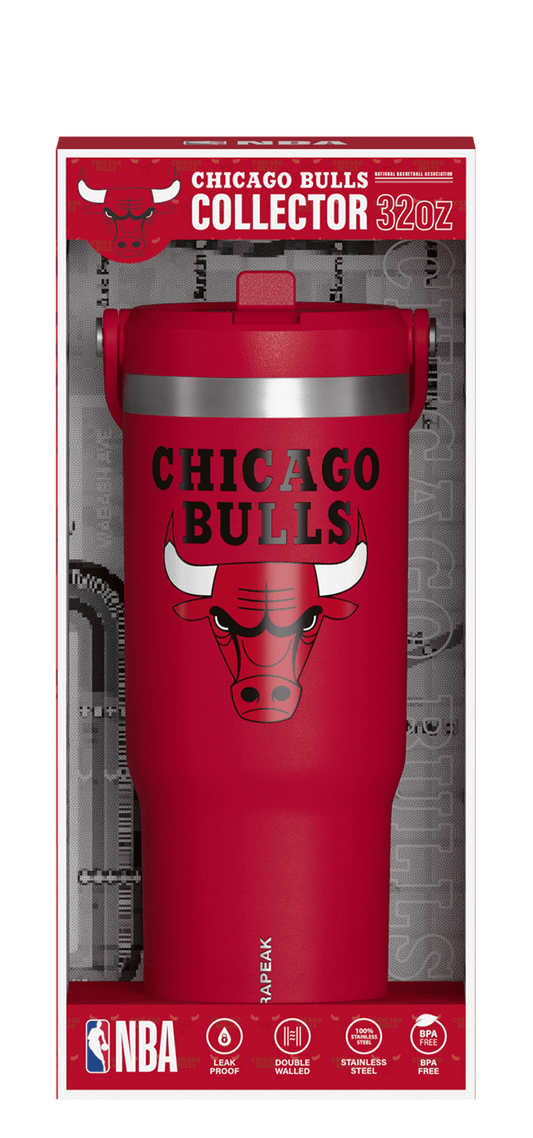 NBA 32oz Nomad with Straw Lid in Collectors Box - Chicago Bulls