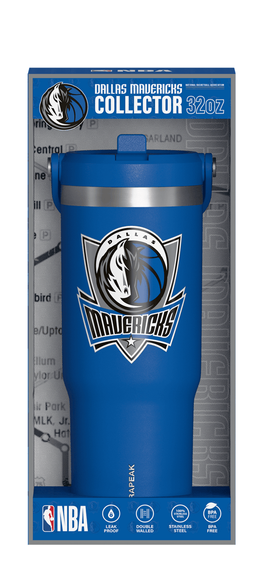 NBA 32oz Nomad with Straw Lid in Collectors Box - Dallas Mavericks
