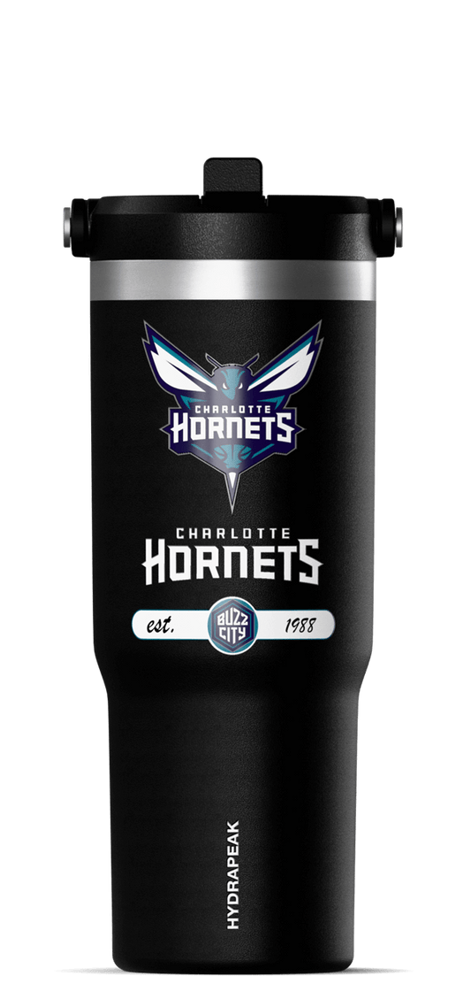 NBA 32oz Nomad Tumbler with Handle and Sip Lid - Charlotte Hornets