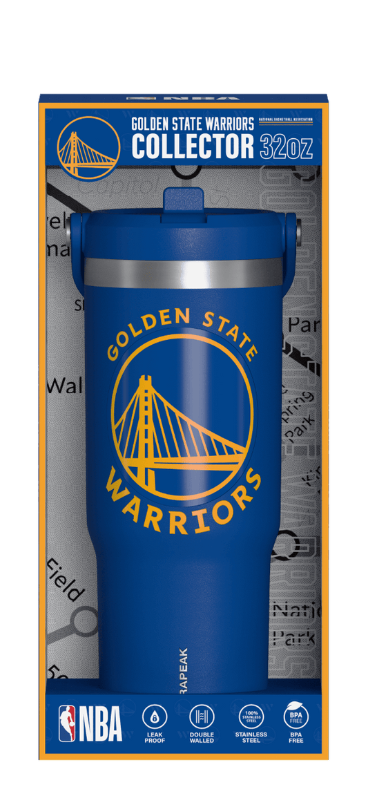 NBA 32oz Nomad with Straw Lid in Collectors Box - Golden State Warriors