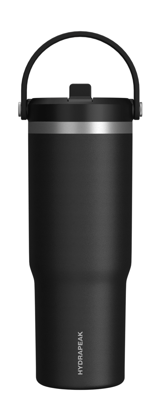 32oz Nomad with Handle and Straw Lid - Black