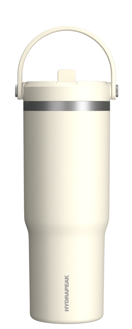 32oz Nomad with Handle and Straw Lid - Ivory