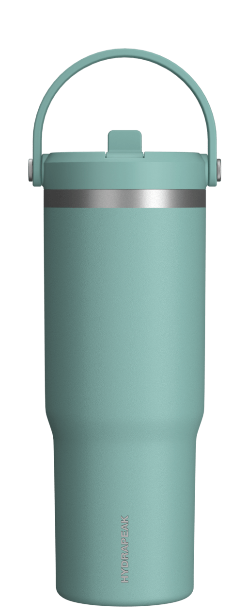 32oz Nomad with Handle and Straw Lid - Pale Sage