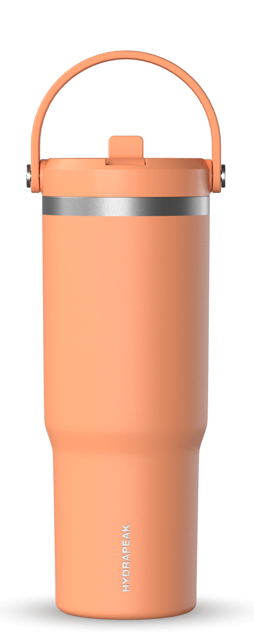 32oz Nomad with Handle and Straw Lid - Apricot Crush