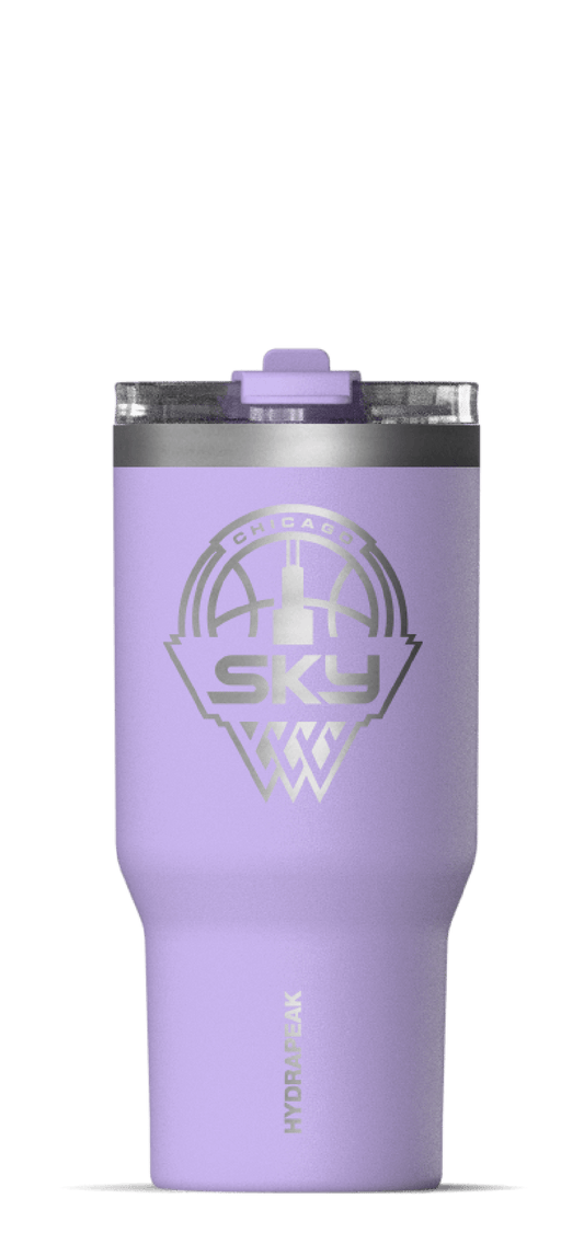 WNBA 25oz Lavender Voyager with Sip and Straw Lid - Chicago Sky