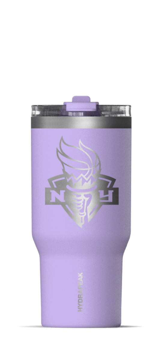 WNBA 25oz Lavender Voyager with Sip and Straw Lid - New York Liberty