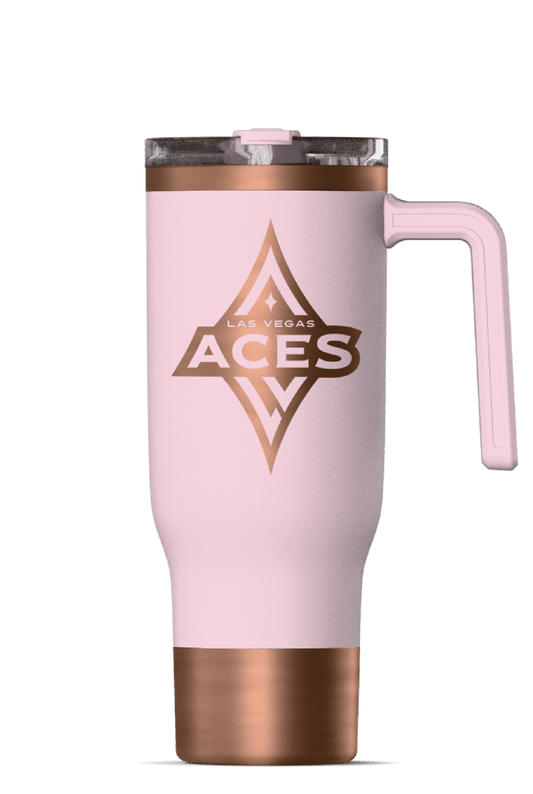 WNBA 40oz Voyager with Sip and Straw Lid - Las Vegas Aces