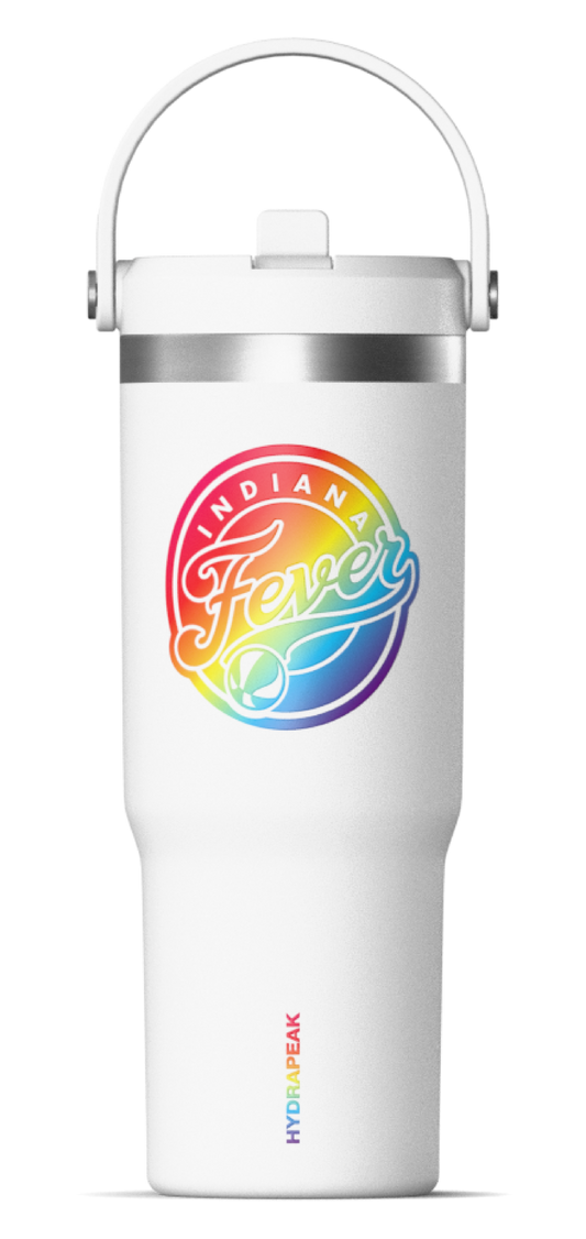 WNBA 32oz Pride Nomad Tumbler with Handle and Sip Lid - Indiana Fever