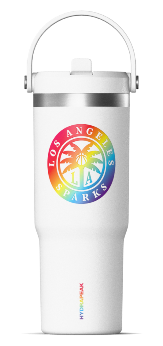 WNBA 32oz Pride Nomad Tumbler with Handle and Sip Lid - Los Angeles Sparks