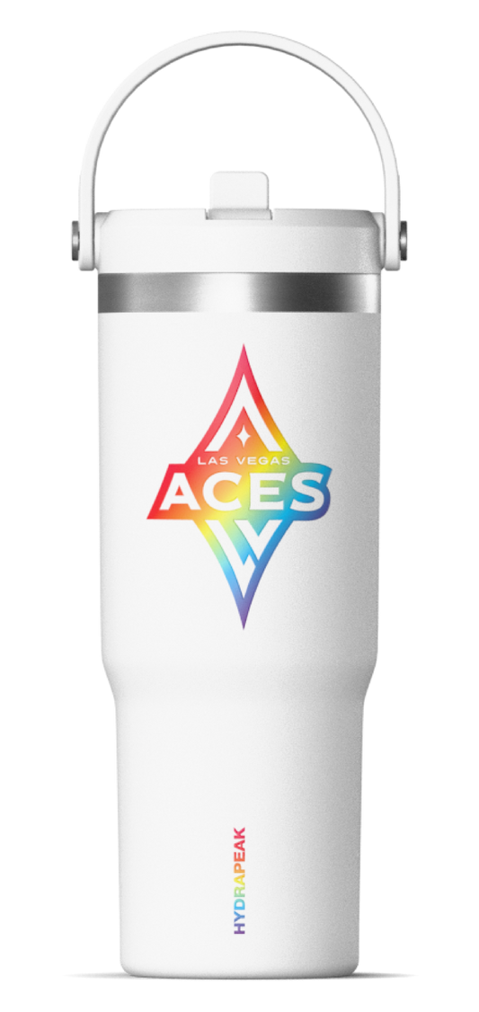 WNBA 32oz Pride Nomad Tumbler with Handle and Sip Lid - Las Vegas Aces
